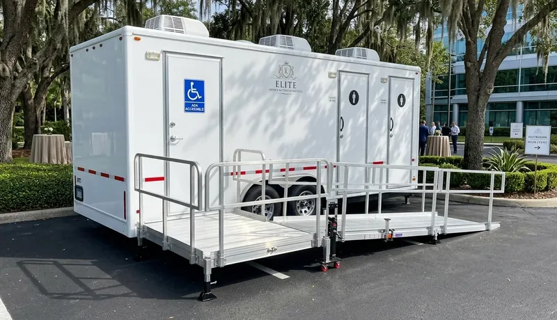 ADA Restroom Trailer delivery to site in Arizona, AZ