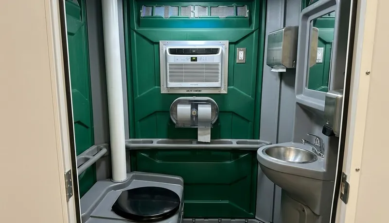 Climate-Controlled Porta Potty clean interior in Arizona, AZ
