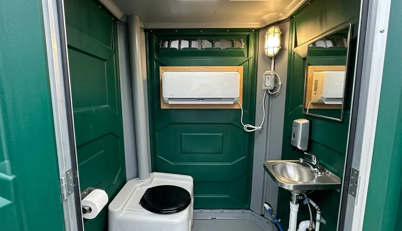 Climate-Controlled Porta Potty rental unit in Arizona, AZ