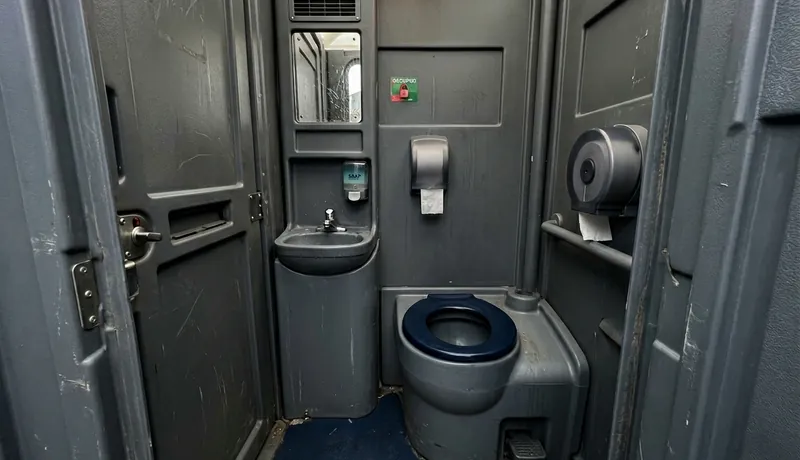 Flushable Porta Potty event setup in Arizona, AZ