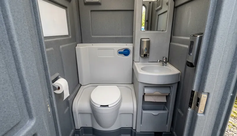 Flushable Porta Potty construction deployment in Arizona, AZ