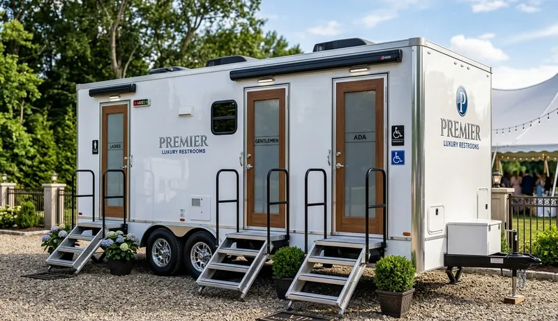 Restroom Trailer delivery to site in Arizona, AZ
