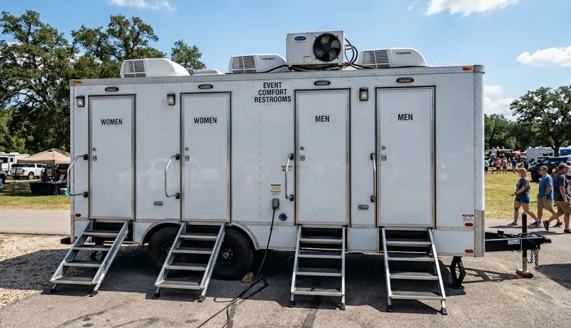 Restroom Trailer construction deployment in Arizona, AZ