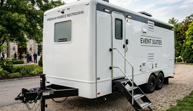 VIP Restroom Trailer construction deployment in Arizona, AZ