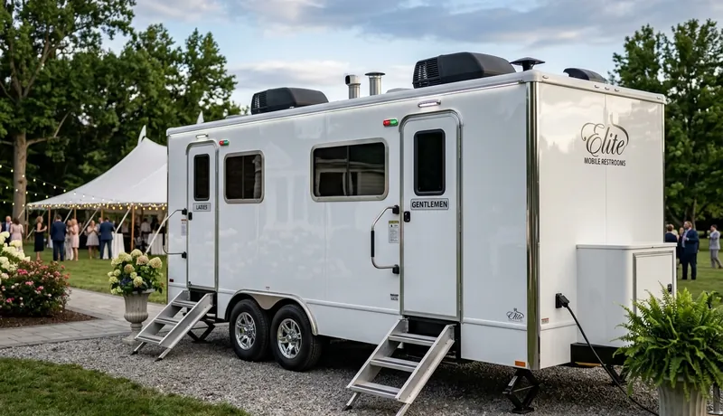 VIP Restroom Trailer delivery to site in Arizona, AZ