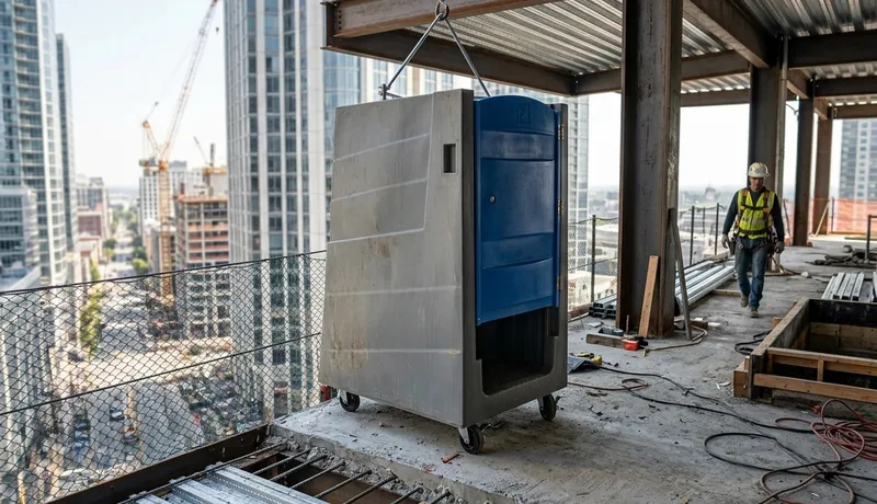 High-Rise Porta Potty on-site placement in Arizona, AZ