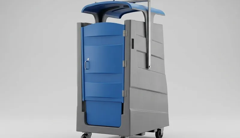 High-Rise Porta Potty clean interior in Arizona, AZ