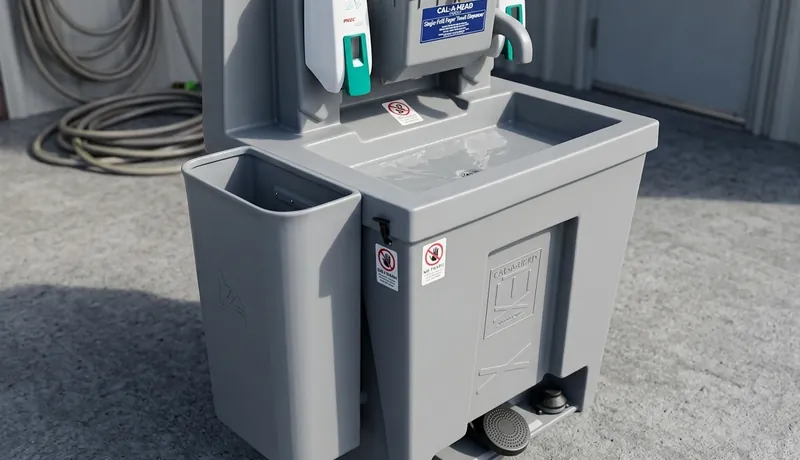 Single-Basin Portable Sink Station --- DELIVERY INFO AND SERVICE SCHEDULE ---, Construction site in Phoenix, Arizona., Arizona, AZ