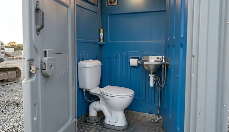 Sewer-Connected Portable Toilet delivery to site in Arizona, AZ