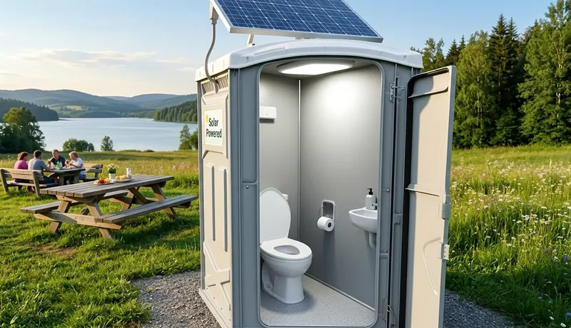 Solar-Powered Porta Potty clean interior in Arizona, AZ
