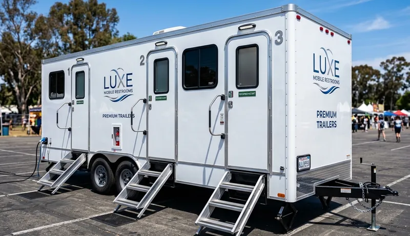 Luxury Restroom Cabin delivery to site in Arizona, AZ